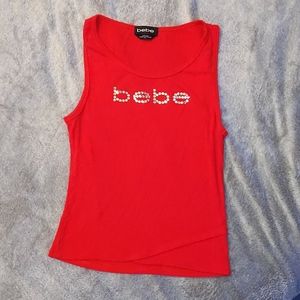 Bebe crop tank top
